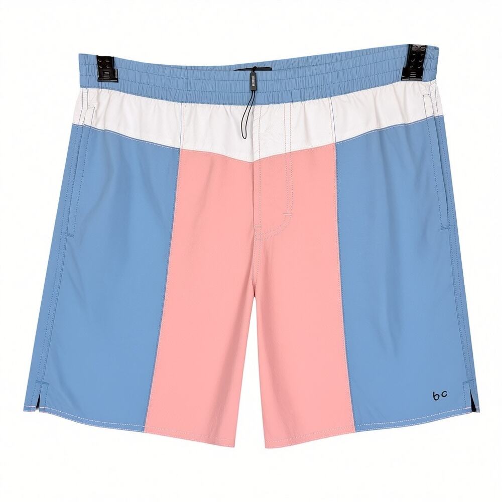 Barney Cools Men's 36 Blue Pink White Swim Board Shorts NWOT Summer Vacation